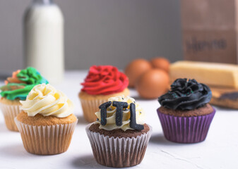 cupcakes preparados artesanalmente