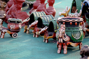 handcrafted traditional cart Sculpture