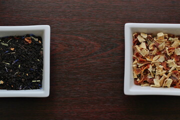 Spices seasoning on a dark background