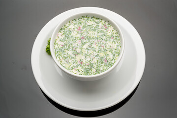 Okroshka - Russian Cold vegetable Soup