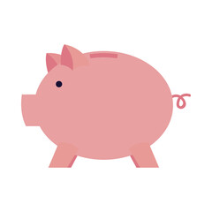 Isolated money piggy vector design