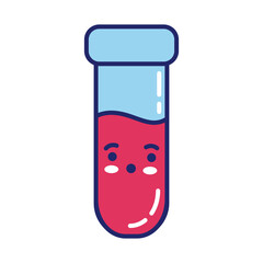 tube tests laboratory kawaii line style