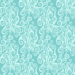 vector seamless pattern with swirls