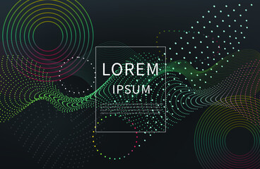 Abstract modern graphic elements. Dynamical colored forms and line. Gradient abstract banners with flowing liquid shapes. Template for the design of a logo, flyer or presentation. Vector.