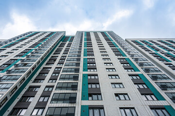 Architectural lines of modern building as background	