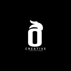 Simple O letter logo design