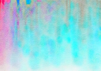 Watercolor paper background. Abstract Painted Illustration. Brush stroked painting.
