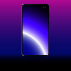 Smartphone for your business with colored gradient