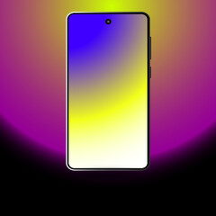 Smartphone for your business with colored gradient