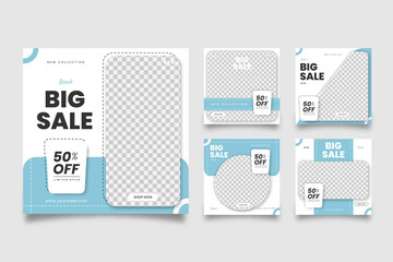 Social media post template for fashion