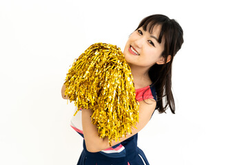 チアリーダーの若い女性