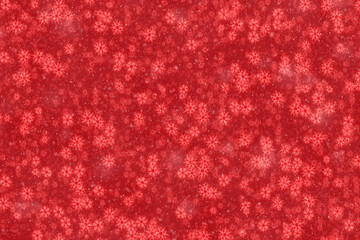 Red background with snowflakes.