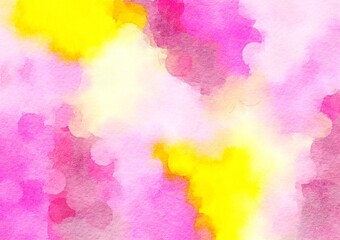 Watercolor paper background. Abstract Painted Illustration. Brush stroked painting.
