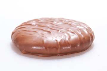 The Chocolate biscuit Isolated on White Background