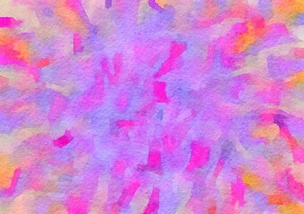 Watercolor paper background. Abstract Painted Illustration. Brush stroked painting.
