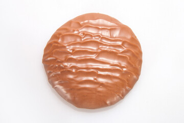 The Chocolate biscuit Isolated on White Background