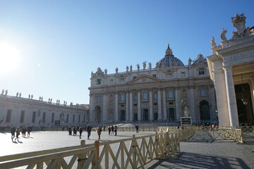 Obraz premium Vatican City State in Rome, Italy - イタリア ローマ バチカン市国 サン・ピエトロ大聖堂