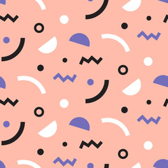 Memphis trendy seamless pattern