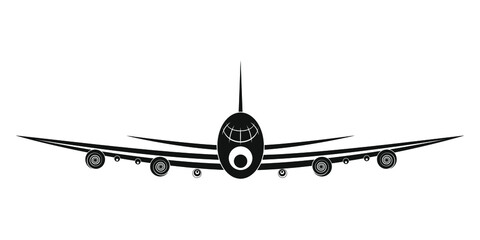 Airplane isolated icon. Sport concept. Vector aircraft illustration.