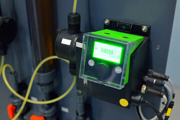 Control unit of a set of water quality control in industrial water treatment boiler room