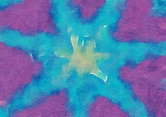 Watercolor paper background. Abstract Painted Illustration. Brush stroked painting.
