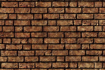 grunge brown bricks wall background surface