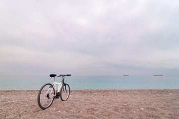 Fototapeta premium Bicycle on the beach