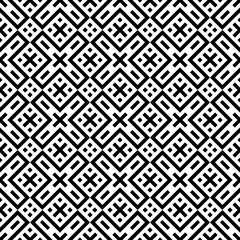 Tribe motif. Ethnic wallpaper. Ancient mosaic. Ethnical folk image. Tribal ornament. Embroidery background. Digital paper, web design, textile print, backdrop. Seamless abstract art. Vector artwork.