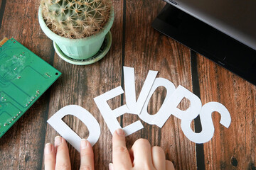 DevOps Concept for software engineering culture and practice of software development and operation,...