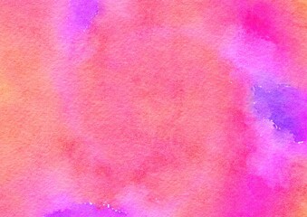 Watercolor paper background. Abstract Painted Illustration. Brush stroked painting.
