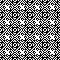 Tribe motif. Ethnic wallpaper. Ancient mosaic. Ethnical folk image. Tribal ornament. Embroidery background. Digital paper, web design, textile print, backdrop. Seamless abstract art. Vector artwork.