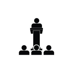 conference icon vector