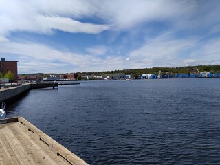 Obraz premium view of the old town of Moss Norway