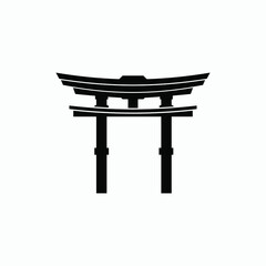 japanese landmark icon vector