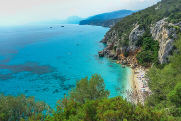 Cala Fuili beach in Cala Gonone, Sardinia, Italy