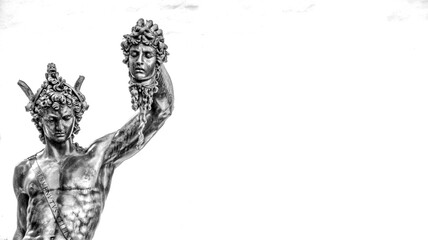 Fototapeta na wymiar Perseus with the Head of Medusa in Florence