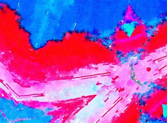 Watercolor paper background. Abstract Painted Illustration. Brush stroked painting.
