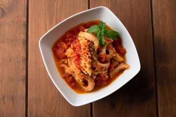 Classica trippa di manzo al sugo, Cucina Italiana