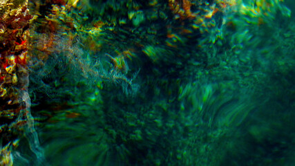 Fototapeta na wymiar Abstract underwater background with decay 
