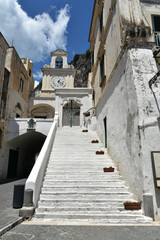 The staircase leading to the church of Saint Savior in Atrani, a small town on the Amalfi coast.