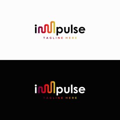 Im pulse logo design unique