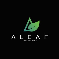 A leaf logo design unique