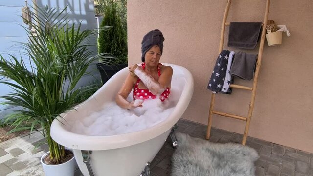Wellness zu Hause auf der Terrasse