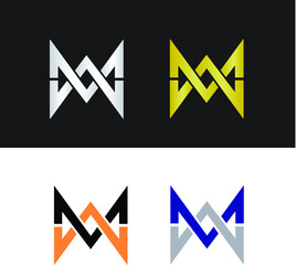Abstract letter M logo