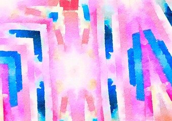 Watercolor paper background. Abstract Painted Illustration. Brush stroked painting.
