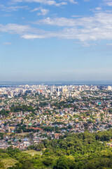 Porto Alegre city from Morro Santana mountain