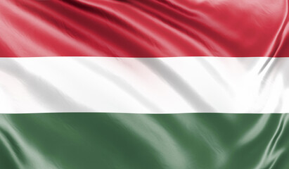 Obraz premium Banner. Realistic flag. Waving flag of the country of the European Union. 3d illustration