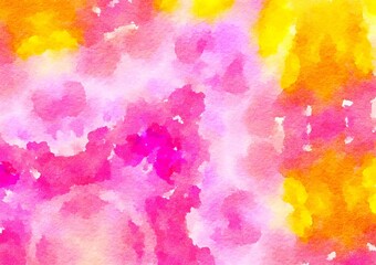 Watercolor paper background. Abstract Painted Illustration. Brush stroked painting.
