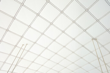 fluorescent lamp on the ceiling