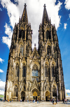 Westfassade des K&ouml;lner Doms, Deutschland